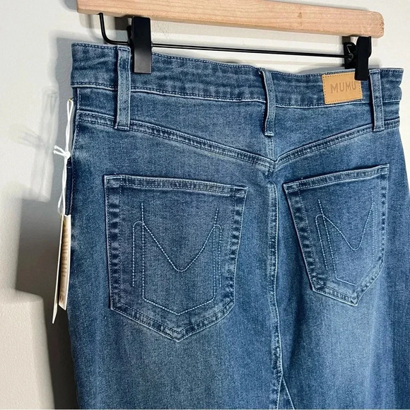 NWT Show Me your Mumu Reba Denim Maxi Skirt size 27 - Picture 10 of 16
